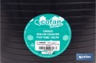 Capazo negro de polietileno reciclado con base plana estable | Adecuado para uso agrícola y construcción, poda, vendimia, apilable | Disponible en varias capacidades - Cofan