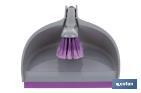 Balayette avec pelle à poussière | Bord en caoutchouc | Convient pour la maison, la voiture, le bureau | Disponible en plusieurs couleurs - Cofan