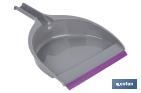 Balayette avec pelle à poussière | Bord en caoutchouc | Convient pour la maison, la voiture, le bureau | Disponible en plusieurs couleurs - Cofan