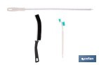 SET DE 3 CEPILLOS DE LIMPIEZA MULTIFUNCIÓN PARA BAÑOS, COCINAS Y VENTANAS | LIMPIA RANURAS, RAÍLES, TUBERÍAS Y MUCHO MÁS