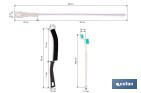Set de 3 cepillos de limpieza multifunción para baños, cocinas y ventanas | Limpia ranuras, raíles, tuberías y mucho más - Cofan