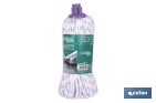 Fregona de microfibra trenzada | Rosca universal | 30 % más de absorción, volumen y ligereza | Secado rápido para una limpieza impecable - Cofan