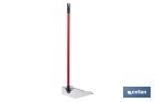 Pelle à poussière en métal | Tôle galvanisée | Manche fileté inclus | Durabilité et nettoyage professionnel | Dimensions : 83 x 24 cm - Cofan