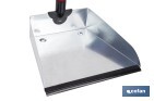 Pelle à poussière en métal | Tôle galvanisée | Manche fileté inclus | Durabilité et nettoyage professionnel | Dimensions : 83 x 24 cm - Cofan