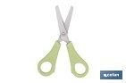 Tijeras escolares con punta redonda | Inlcuye escala de medición | Ideal para niños y tareas escolares | Longitud: 13,3 cm - Cofan