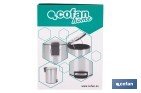 Cubo de basura de acero con pedal y cubo interior | Papelera metálica para baño y cocina | Recubrimiento antihuellas | Disponible en diferentes capacidades - Cofan