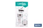 Cubo de basura de acero con pedal y cubo interior | Papelera metálica para baño y cocina | Recubrimiento antihuellas | Disponible en diferentes capacidades - Cofan