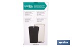 Cubo de basura beige con pedal y cubo interior | Papelera metálica para baño y cocina con cierre suave | Recubrimiento antihuellas | Disponible en diferentes capacidades - Cofan