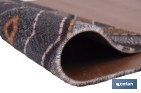 Felpudo de entrada con diseño abstracto de rombos | Material resistente | Base antideslizante | Adecuado para interior y exterior | Medidas: 50 x 70 cm - Cofan