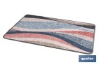Felpudo entrada casa | Adecuado para interior y exterior | Material resistente | Antideslizante | Diseño con líneas abstractas | Medidas: 50 x 70 cm - Cofan