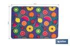 Felpudo entrada casa | Adecuado para interior y exterior | Material resistente | Antideslizante | Diseño divertido | Medidas: 50 x 70 cm - Cofan