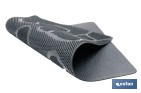 Felpudo de entrada con diseño de huellas | Adecuado para interior y exterior | 100 % caucho | Medidas: 40 x 60 cm - Cofan