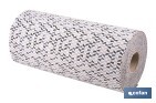 Rollo de alfombra vinílica para interior | Diseño de mosaicos gris, blanco y beige | Impermeable y de fácil limpieza - Cofan