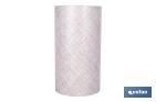 Rollo de alfombra vinílica semirrígida de impresión digital | Estampado jaspeado en gris claro | Resistente para suelos interiores y exteriores cubiertos - Cofan