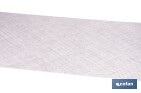 Rollo de alfombra vinílica semirrígida de impresión digital | Estampado jaspeado en gris claro | Resistente para suelos interiores y exteriores cubiertos - Cofan