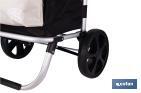 Carro de la compra plegable con 2 ruedas | Chasis de aluminio | Bolsa de 43 litros | Bolsillo para congelados | Disponible en varios colores - Cofan