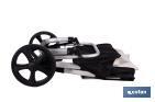 Carro de la compra plegable con 2 ruedas | Chasis de aluminio | Bolsa de 43 litros | Bolsillo para congelados | Disponible en varios colores - Cofan