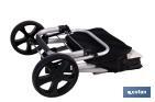 Carro de la compra plegable con 2 ruedas | Chasis de aluminio | Bolsa de 43 litros | Bolsillo para congelados | Disponible en varios colores - Cofan