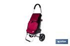 Carro de la compra plegable con 2 ruedas | Chasis de aluminio | Bolsa de 43 litros | Bolsillo para congelados | Disponible en varios colores - Cofan