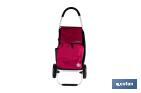 Carro de la compra plegable con 2 ruedas | Chasis de aluminio | Bolsa de 43 litros | Bolsillo para congelados | Disponible en varios colores - Cofan