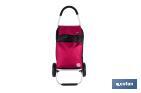 Carro de la compra plegable con 2 ruedas | Chasis de aluminio | Bolsa de 43 litros | Bolsillo para congelados | Disponible en varios colores - Cofan