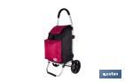 Carro de la compra plegable con 2 ruedas | Chasis de aluminio | Bolsa de 43 litros | Bolsillo para congelados | Disponible en varios colores - Cofan