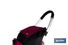 Carro de la compra plegable con 2 ruedas | Chasis de aluminio | Bolsa de 43 litros | Bolsillo para congelados | Disponible en varios colores - Cofan