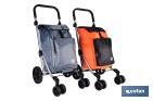 CARRO DE LA COMPRA PLEGABLE CON 6 RUEDAS | CHASIS DE ALUMINIO | BOLSA DE 53 LITROS | BOLSILLO PARA CONGELADOS | MANGO AJUSTABLE | DISPONIBLE EN VARIOS COLORES