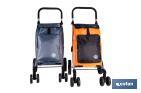 Carro de la compra plegable con 6 ruedas | Chasis de aluminio | Bolsa de 53 litros | Bolsillo para congelados | Mango ajustable | Disponible en varios colores - Cofan
