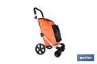 Carro de la compra plegable con 6 ruedas | Chasis de aluminio | Bolsa de 53 litros | Bolsillo para congelados | Mango ajustable | Disponible en varios colores - Cofan