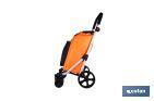 Carro de la compra plegable con 6 ruedas | Chasis de aluminio | Bolsa de 53 litros | Bolsillo para congelados | Mango ajustable | Disponible en varios colores - Cofan