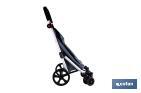 Carro de la compra plegable con 6 ruedas | Chasis de aluminio | Bolsa de 53 litros | Bolsillo para congelados | Mango ajustable | Disponible en varios colores - Cofan