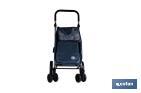 Carro de la compra plegable con 6 ruedas | Chasis de aluminio | Bolsa de 53 litros | Bolsillo para congelados | Mango ajustable | Disponible en varios colores - Cofan