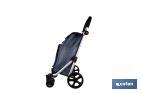 Carro de la compra plegable con 6 ruedas | Chasis de aluminio | Bolsa de 53 litros | Bolsillo para congelados | Mango ajustable | Disponible en varios colores - Cofan