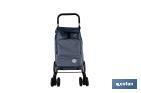 Carro de la compra plegable con 6 ruedas | Chasis de aluminio | Bolsa de 53 litros | Bolsillo para congelados | Mango ajustable | Disponible en varios colores - Cofan