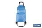 Carro de la compra con 6 ruedas | Diseño plegable | Sube escaleras | Bolsa de 42 litros | Bolsillo para congelados | Disponible en varios colores - Cofan
