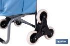 Carro de la compra con 6 ruedas | Diseño plegable | Sube escaleras | Bolsa de 42 litros | Bolsillo para congelados | Disponible en varios colores - Cofan