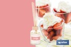 AMBIENTADOR DE VARILLAS | AROMA A FRESAS Y NATA | DIFUSOR CON VARILLAS DE RATÁN