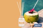 AMBIENTADOR DE VARILLAS | AROMA MALIBÚ TROPICAL | DIFUSOR CON VARILLAS DE RATÁN