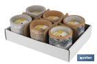 Velas Aromáticas de Citronela con aroma cítrico en recipiente decorativo | Duración de 35 horas - Cofan