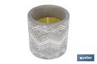 Velas Aromáticas de Citronela con aroma cítrico en recipiente decorativo | Duración de 35 horas - Cofan