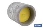 Velas Aromáticas de Citronela con aroma cítrico en recipiente decorativo | Duración de 35 horas - Cofan