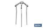 Cofan Tripé ajustável para fogão paelheiro | Altura máxima: 72 cm - Cofan