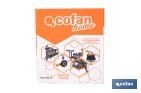 Hornillo de gas portátil y plegable con 3500W | Camping, senderismo y picnic - Cofan