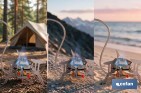 Hornillo de gas portátil y plegable con 3500W | Camping, senderismo y picnic - Cofan