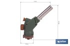 Soplete de gas piezoeléctrico | Potencia: 1,1 kW | Compatible con cartuchos de gas de 220 g | Ideal para cocina, soldadura y bricolaje - Cofan