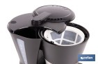 Cafetera eléctrica de goteo con jarra termo de 1,2 l | Potencia: 800 W, capacidad para 12 tazas | Filtro permanente - Cofan