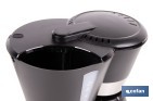 Cafetera eléctrica de goteo con jarra termo de 1,2 l | Potencia: 800 W, capacidad para 12 tazas | Filtro permanente - Cofan
