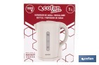Hervidor eléctrico de agua beige | Capacidad: 1 Litro | Potencia: 1080 W | Hervidor compacto con controlador Strix | Ideal para cocinas y oficinas - Cofan