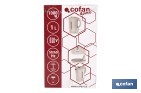 Hervidor eléctrico de agua beige | Capacidad: 1 Litro | Potencia: 1080 W | Hervidor compacto con controlador Strix | Ideal para cocinas y oficinas - Cofan